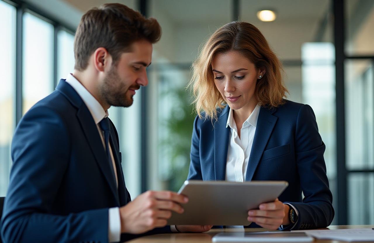Strategic leadership meeting in a modern UK office